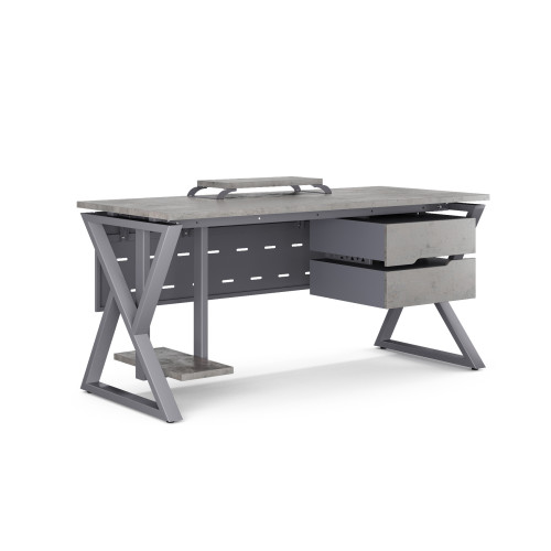 Стол компьютерный Kobor KW-160/80 graphite/chicago Стол компьютерный Kobor KW-160/80 graphite/chicago
