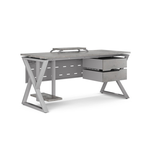 Стол компьютерный Kobor KW-120/80 aluminum/chicago Стол компьютерный Kobor KW-120/80 aluminum/chicago