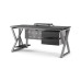 Стол компьютерный Kobor KW-120/70 aluminum/wood