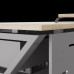 Стол компьютерный Kobor KW-140/80 aluminum/natural Стол компьютерный Kobor KW-140/80 aluminum/natural