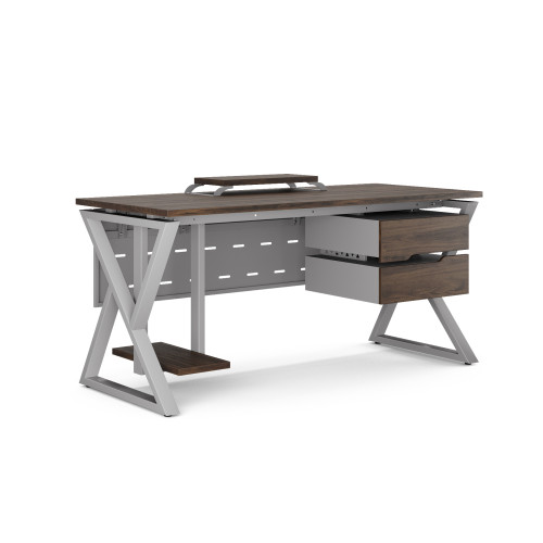 Стол компьютерный Kobor KW-140/70 aluminum/charlston
