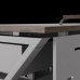 Стол компьютерный Kobor KW-160/80 aluminum/charlston