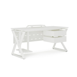 Стол компьютерный Kobor KW-80/80 white/premium
