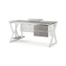 Стол компьютерный Kobor KW-120/60 white/chicago Стол компьютерный Kobor KW-120/60 white/chicago