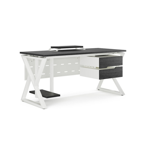 Стол компьютерный Kobor KW-120/60 white/wood