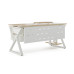 Стол компьютерный Kobor KW-160/60 white/natural Стол компьютерный Kobor KW-160/60 white/natural