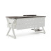 Стол компьютерный Kobor KW-120/80 white/charlston Стол компьютерный Kobor KW-120/80 white/charlston
