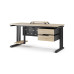Стол компьютерный Kobor KL1-140/60 black/natural Стол компьютерный Kobor KL1-140/60 black/natural