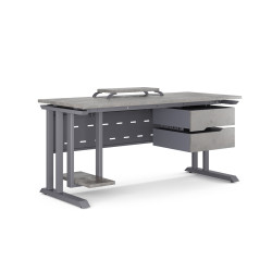 Стол компьютерный Kobor KL1-120/60 graphite/chicago Стол компьютерный Kobor KL1-120/60 graphite/chicago