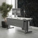 Стол компьютерный Kobor KL1-120/70 aluminum/premium