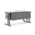 Стол компьютерный Kobor KL1-180/70 aluminum/premium