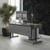 Стол компьютерный Kobor KL1-120/70 aluminum/chicago Стол компьютерный Kobor KL1-120/70 aluminum/chicago