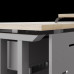 Стол компьютерный Kobor KL1-180/60 aluminum/natural Стол компьютерный Kobor KL1-180/60 aluminum/natural
