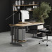 Стол компьютерный Kobor KL1-80/80 aluminum/natural