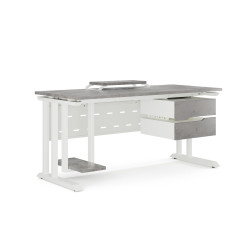 Стол компьютерный Kobor KL1-100/60 white/chicago