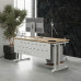 Стол компьютерный Kobor KL1-140/60 white/natural