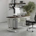 Стол компьютерный Kobor KL1-120/70 white/charlston Стол компьютерный Kobor KL1-120/70 white/charlston