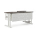Стол компьютерный Kobor KL1-140/70 white/charlston Стол компьютерный Kobor KL1-140/70 white/charlston