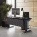 Стол компьютерный Kobor KL2-80/80 graphite/wood Стол компьютерный Kobor KL2-80/80 graphite/wood