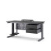 Стол компьютерный Kobor KL2-100/80 graphite/wood Стол компьютерный Kobor KL2-100/80 graphite/wood