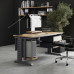Стол компьютерный Kobor KL2-180/60 graphite/natural Стол компьютерный Kobor KL2-180/60 graphite/natural