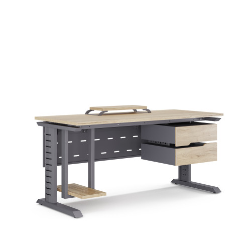 Стол компьютерный Kobor KL2-80/80 graphite/natural