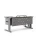 Стол компьютерный Kobor KL2-100/70 aluminum/chicago