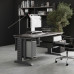 Стол компьютерный Kobor KL2-140/70 aluminum/chicago
