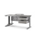 Стол компьютерный Kobor KL2-80/80 aluminum/chicago Стол компьютерный Kobor KL2-80/80 aluminum/chicago