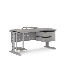 Стол компьютерный Kobor KL2-100/80 aluminum/chicago Стол компьютерный Kobor KL2-100/80 aluminum/chicago