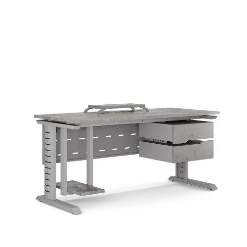 Стол компьютерный Kobor KL2-100/80 aluminum/chicago