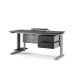 Стол компьютерный Kobor KL2-140/60 aluminum/wood Стол компьютерный Kobor KL2-140/60 aluminum/wood
