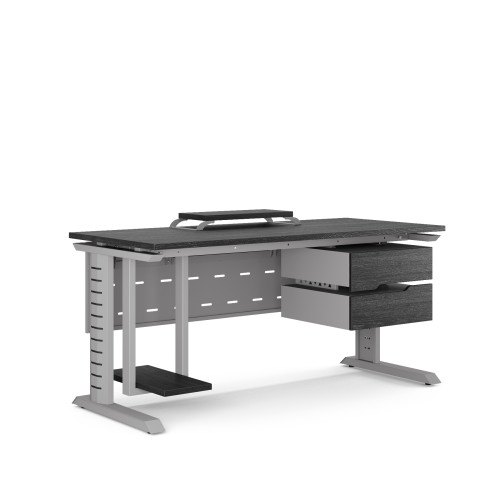 Стол компьютерный Kobor KL2-120/70 aluminum/wood