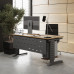 Стол компьютерный Kobor KL2-140/60 aluminum/natural Стол компьютерный Kobor KL2-140/60 aluminum/natural