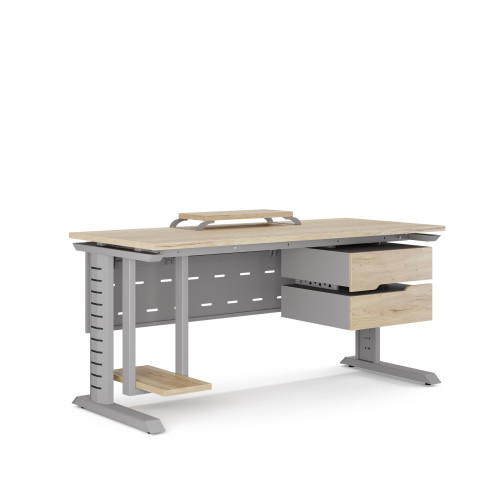 Стол компьютерный Kobor KL2-160/70 aluminum/natural