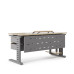 Стол компьютерный Kobor KL2-160/80 aluminum/natural