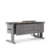 Стол компьютерный Kobor KL2-120/60 aluminum/charlston Стол компьютерный Kobor KL2-120/60 aluminum/charlston