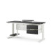 Стол компьютерный Kobor KL2-120/60 white/wood