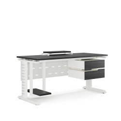 Стол компьютерный Kobor KL2-100/80 white/wood Стол компьютерный Kobor KL2-100/80 white/wood