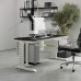Стол компьютерный Kobor KL2-140/80 white/wood Стол компьютерный Kobor KL2-140/80 white/wood