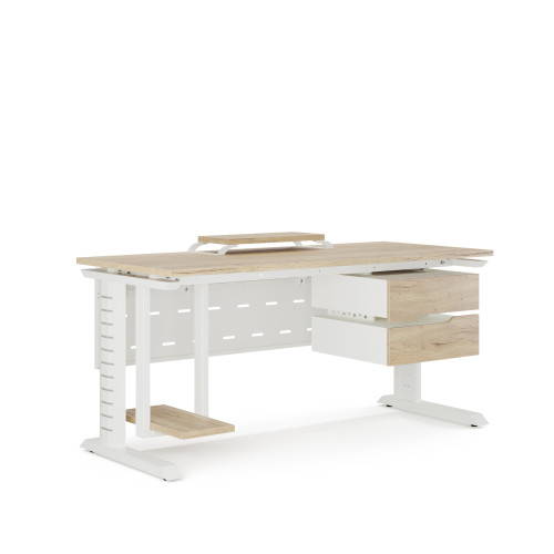 Стол компьютерный Kobor KL2-140/60 white/natural