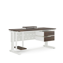 Стол компьютерный Kobor KL2-180/70 white/charlston Стол компьютерный Kobor KL2-180/70 white/charlston