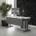 Стол компьютерный Kobor KT-120/60 aluminum/premium