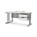 Стол компьютерный Kobor KT-140/80 aluminum/premium