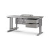 Стол компьютерный Kobor KT-160/70 aluminum/chicago