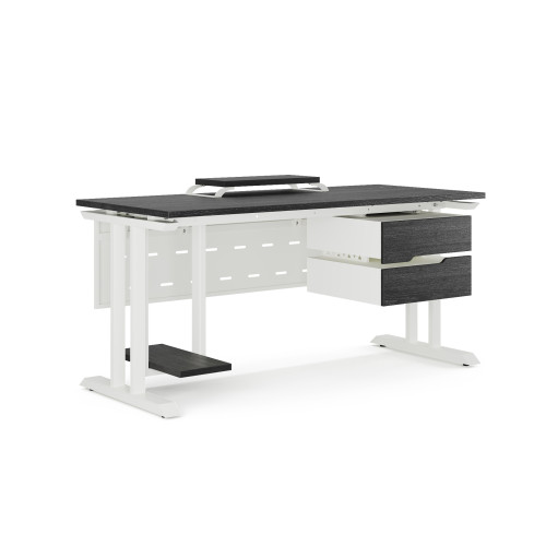 Стол компьютерный Kobor KT-100/60 white/wood Стол компьютерный Kobor KT-100/60 white/wood