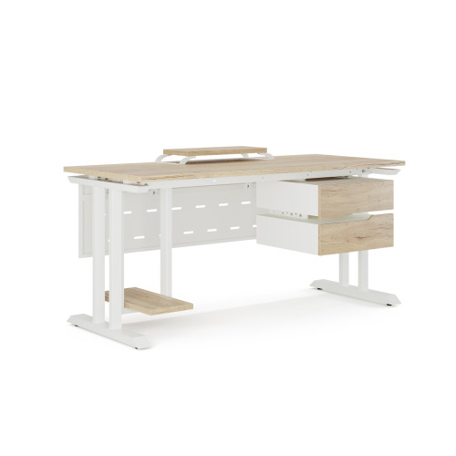 Стол компьютерный Kobor KT-100/80 white/natural Стол компьютерный Kobor KT-100/80 white/natural