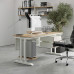 Стол компьютерный Kobor KT-100/80 white/natural Стол компьютерный Kobor KT-100/80 white/natural