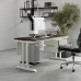 Стол компьютерный Kobor KT-120/70 white/charlston