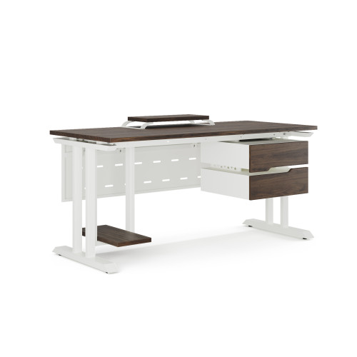 Стол компьютерный Kobor KT-120/80 white/charlston Стол компьютерный Kobor KT-120/80 white/charlston